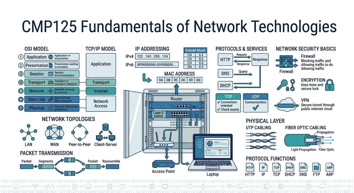 CMP125 Fundamentals of Network Technologies